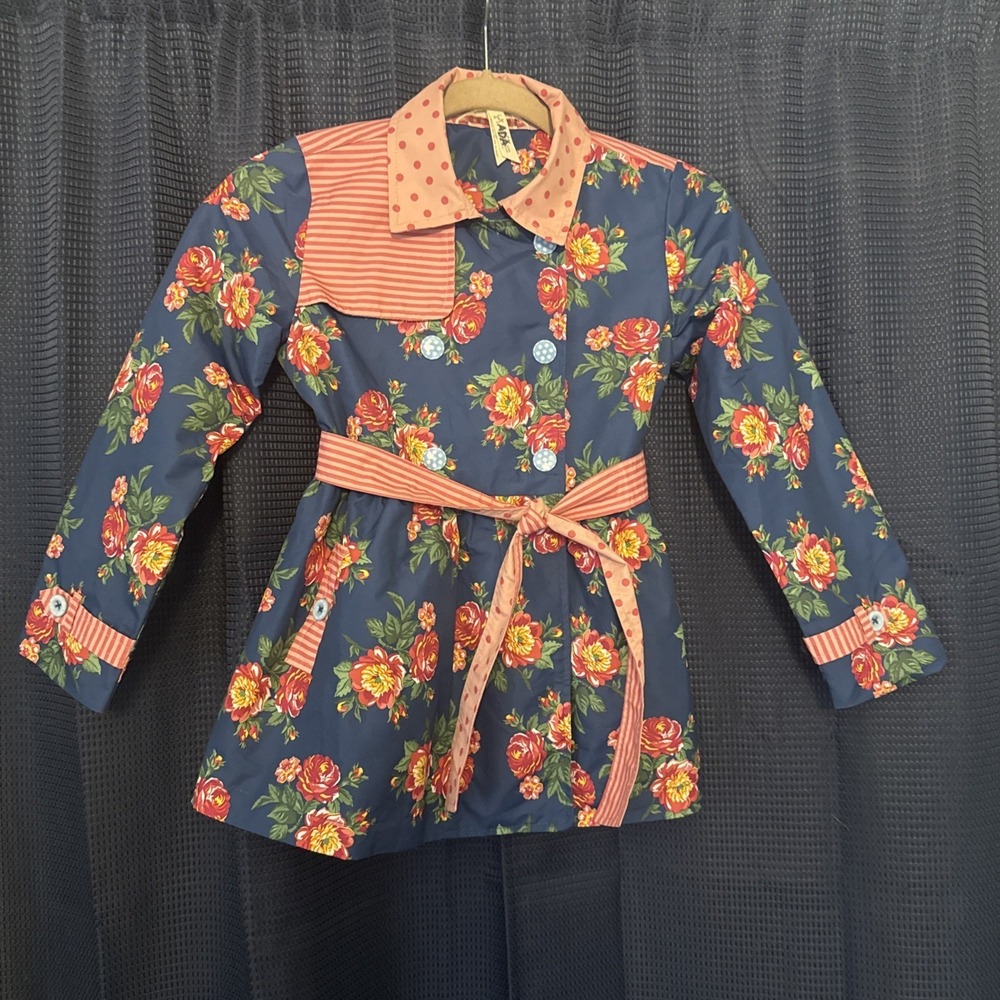 Matilda Jane Brilliant Daydream Down Came The Raincoat Size 8 Floral Blue
